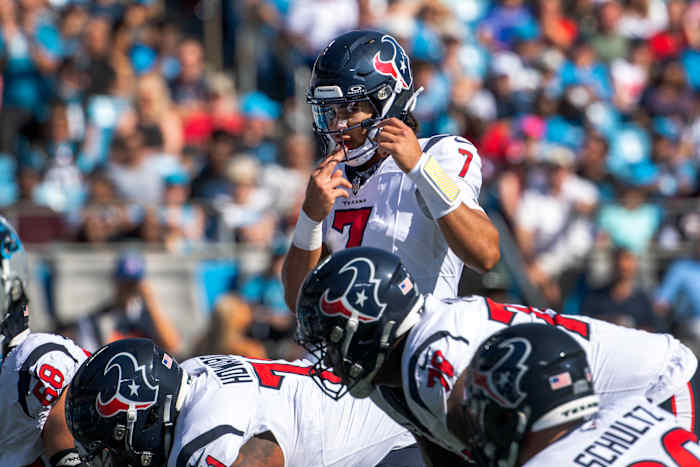Quarterback C.J. Stroud is off to a strong start in his rookie season for the Houston Texans.